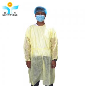 Quality 18gsm Isolation Disposable Protective Coverall Polypropylene SMS,PP+PE for sale