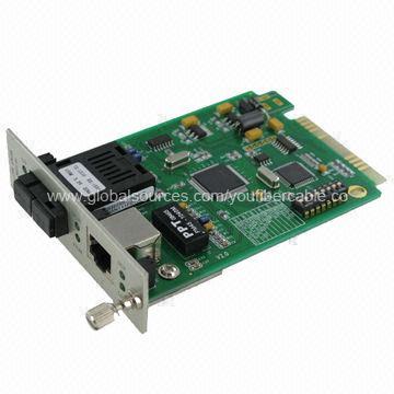 10/100M card media converter/fiber fast Ethernet/card duplex single-mode media converter