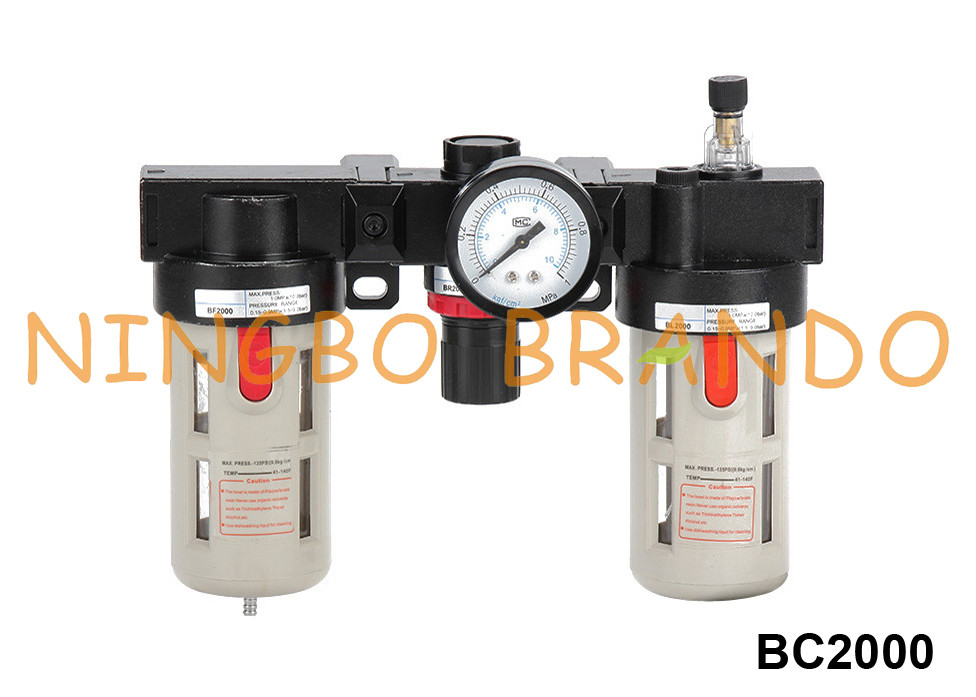 Quality BC2000 Airtac Type FRL Air Filter Regulator Lubricator Combination for sale