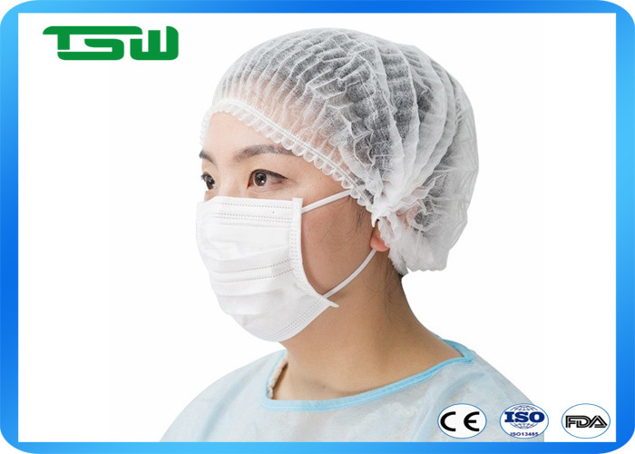 Quality Disposable 14gsm Non Woven Hair Net for food factory for sale