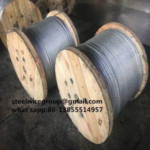 Quality 3/8" guy wire with coil ASTM A 475 for sale