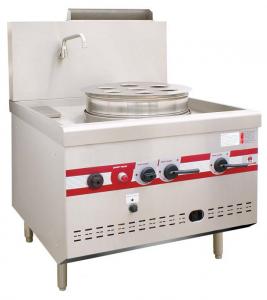 Quality Gas Steaming Stove Commercial Single Dim Sum Steamer 950 x 1050 x (810+450)mm for sale