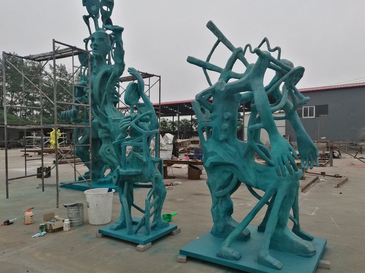Quality Bronze sculptures for American artist , customized bronze sculpture for exhibition ,China bronze sculpture supplier for sale