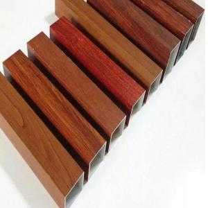 Quality Extrusion Aluminum Window Profiles Wood Effect Powder Coatings for sale