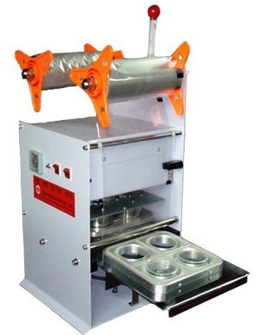 Four Cups Plastic Cup Sealing Machine 220V 50HZ Cup Sealer Sealing Machine