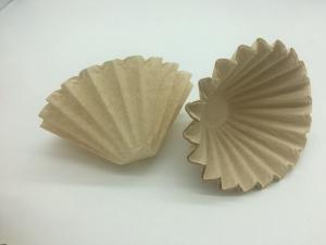 Unbleached Paper Disposable Coffee Filters Basket Bowl Shape Pulp Paper Material 