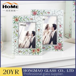 Quality Wear Resistance Classic Glass Wedding Photo Frames 180*230*15MM for sale