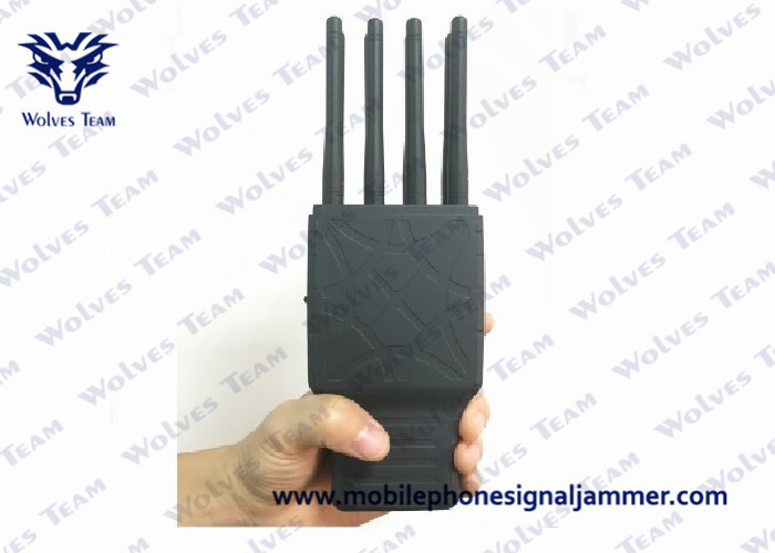 Quality Handheld 8 Bands All CellPhone and WIFI GPS Signal Jammer with Nylon Case for sale