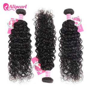 Quality 8A Quality Virgin Brazilian Human Hair Bundles Water Wave No Oiled Gloosy for sale