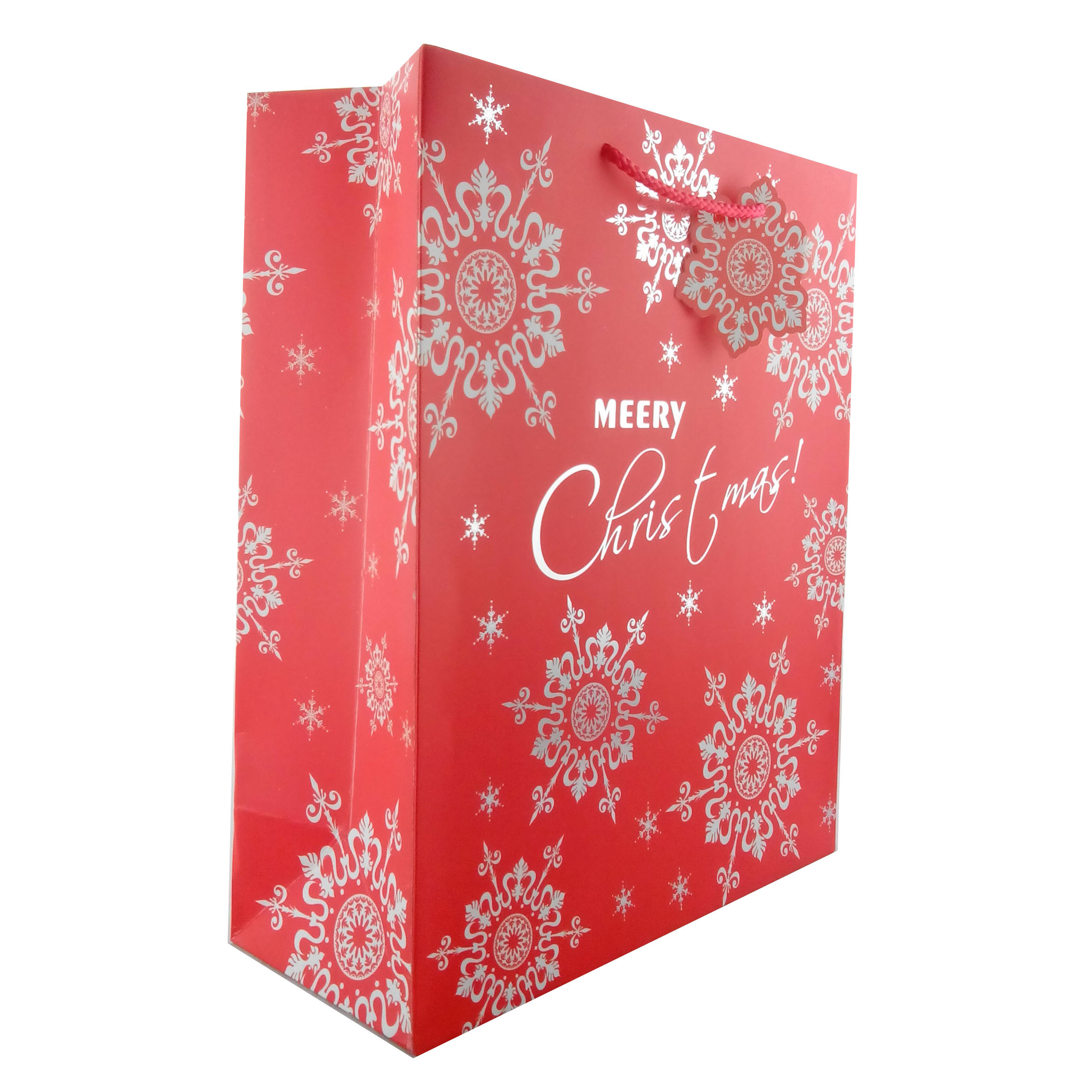 Quality Luxury Christmas Gift Paper Bags with Flower Patterns differnt colors for sale