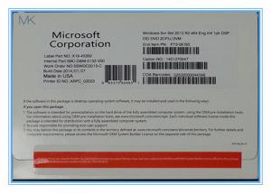 Quality 64Bit DVD Windows Server 2012 R2 Standard License , English Windows Server 2012 R2 Datacenter for sale