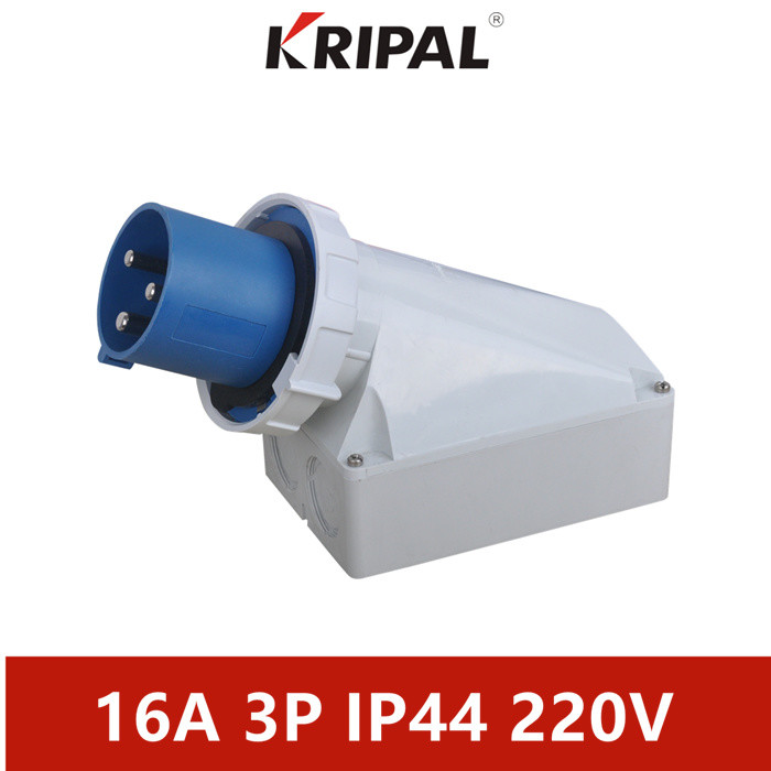 Quality Single Phase 63A 125A IP67 Industrial Electric Wall Mounted Plug for sale