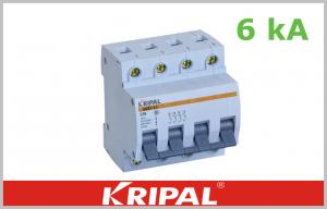 Quality 1/2/3/4P MCB Mini Circuit Breaker  Breaking capacities:4.5KA :1,3,6,10,16,20,25,32,40A; 6 KA: 50,63A for sale
