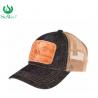 Buy cheap Multi - Panel Sport Custom Printed Baseball Hats With Leather Patch from wholesalers