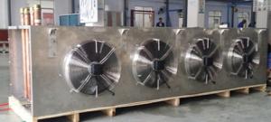 Quality IVB Series Heavy Commercial Industrial Brine Unit Cooler WIth 4 mm Fin Space with stainless frame for sale