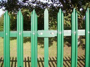 metal garden fence