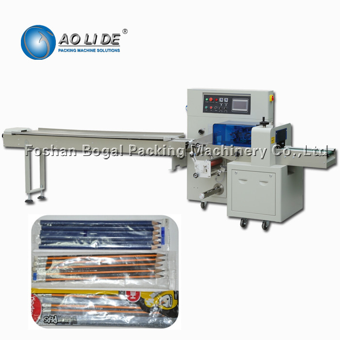Quality Electric High Speed Flow Wrap Machine SUS304 Touch Screen Oil Pen Packing for sale