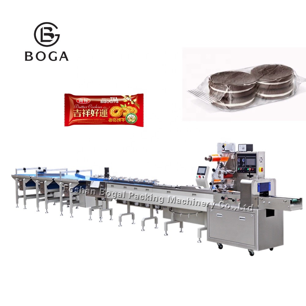 Quality Pillow Small Food Packaging Line / Sachet Doughnut Automatic Feeding Machine for sale