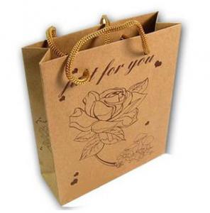 Quality Brown Kraft Paper Shopping Bags for sale