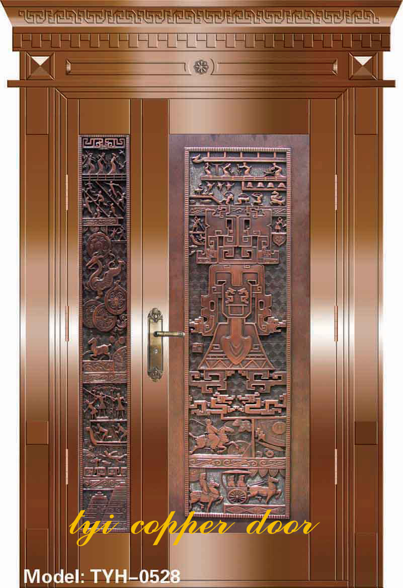 Buy cheap master-secondary art copper door from wholesalers