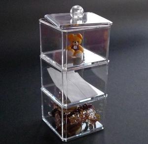 Quality Large Decorative Clear Acrylic Storage Boxes With Lids For Home for sale
