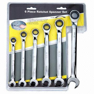 Quality Flex Head Gear Ratchet Combination Spanner Wrench, Made of CRV Steel, Measures 8 to 30mm for sale