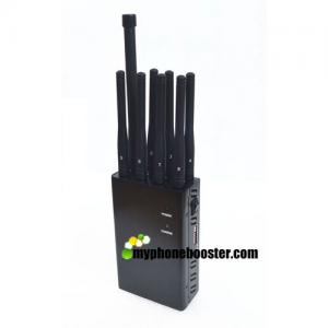 Quality SA-008P 8-BAND CDMA 2G 3G 4G WIMAX GPS L1 L2 LOJACK WIFI 2.4GHZ Jammer, Cell Phone Signal Blocker for sale