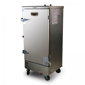 Quality 12kW Power Commercial Electric Steamer Full Automatic Rice Steam Cabinet Cart 12 Trays for sale