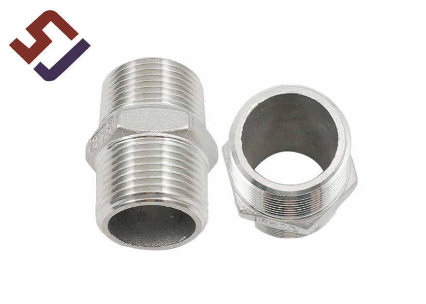 Quality Stainless Steel Hex Nipple Plumbing Pipe Fitting Hardware Parts for sale