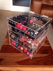 Quality OEM ODM Acrylic Lip Gloss Packaging Box With 24 Slots Holder for sale