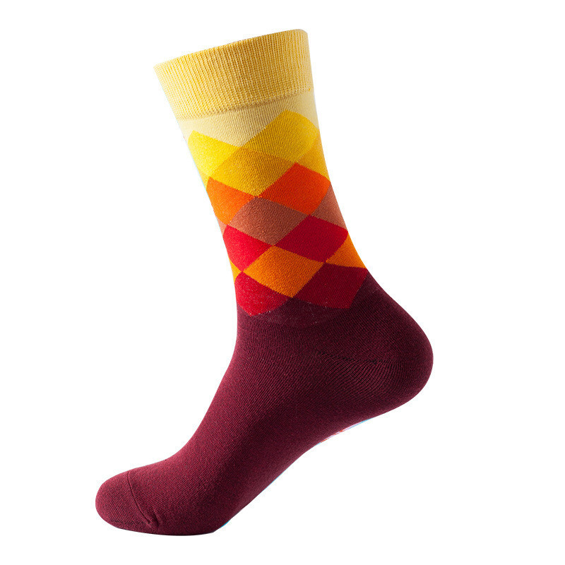Quality Sustainable Colorful Crew Socks Winter Cotton Custom Logo for sale