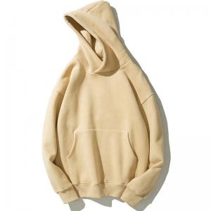 Quality 271g Unisex Plain Hoodies Sweatshirt Hip Hop Oversized Regular Sleeve for sale