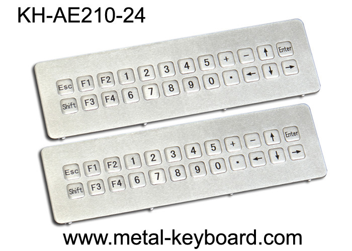 Quality Vandal resistant Industrial Metal Keyboard , IP65 ss keyboard Water proof long life for sale