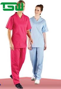Quality Anti Bacteria Multicolor 35gsm 70gsm Disposable Nonwoven Scrub Suits for sale