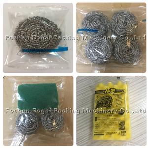 Quality Semi Auto Flow Wrap Packing Machine / Scourer Sponges Flow Pack Wrapper for sale
