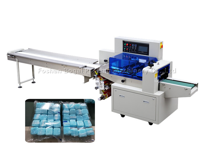Quality Electric Small Flow Wrapping Machine 20 Pieces Solid Alcohol Ice Cube Block Pack for sale