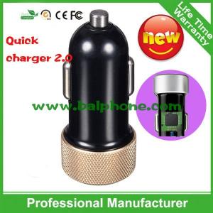 Quality New arrival double-sided car charger Quick 2.0 charger for smartphone for sale