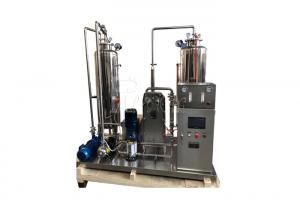 Quality Double Tank With Plate Exchanger Carbonating Plant For CO2 Mixer 1500L / H for sale