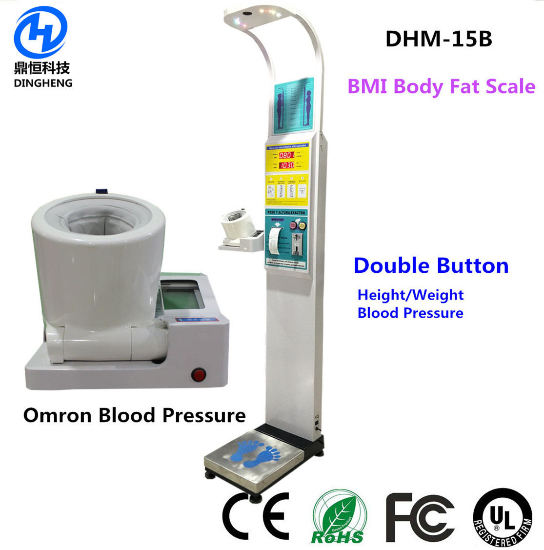 Weight Height Checking Machine , Professional Weight Measurement Machine
