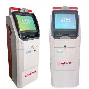 Quality Touch screen Self Service Bitcoin Bank Machine Buy And Sell Cryptocurrency Kiosk for sale