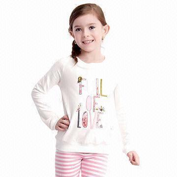 Quality Children's Long-sleeve T-shirt, Made of 100% Cotton, Customized Designs and Colors are Accepted for sale