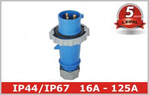 Quality European Standard IEC 16A Industrial Plugs , Pin And Sleeve Electrical Connectors for sale