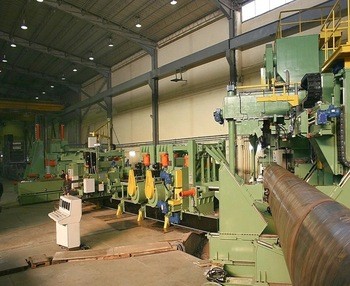 China Spiral Seam Double Side Submerged Arc Welded Pipe Mill on sale