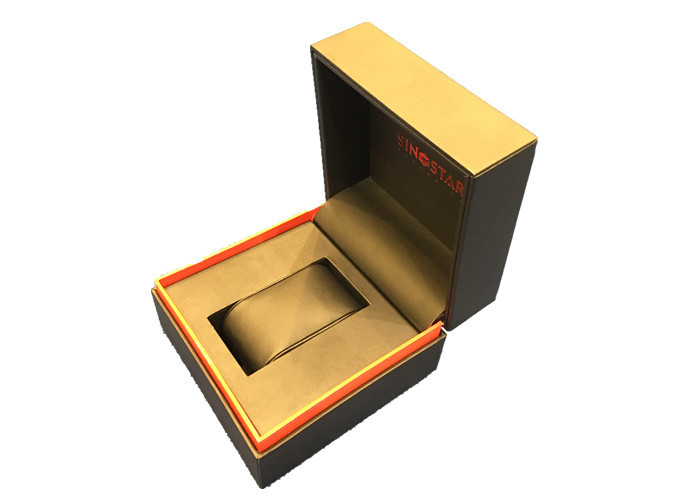 Quality Single Twist Black Plastic Watch Box High Glossy Durable Presentation Gift for sale