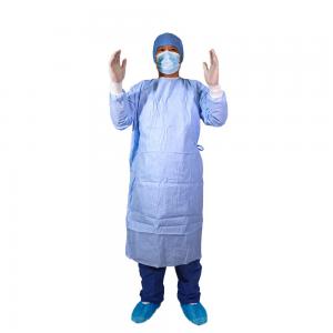 Quality Non Sterile AAMI Level 4 Non Woven Protective Gown BVB 510k 68gsm Surgical Gown for sale