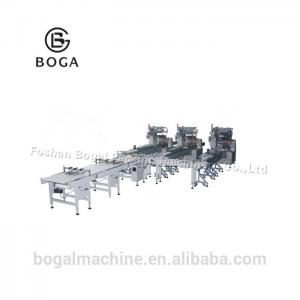 Quality Auto Feeding Food Packaging Line For Food Items 3770 X 670 X 1450mm Electric for sale