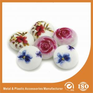 Quality Silkscreen Rose Buttons Garment Accessories Custom for Shirt , bag , suit , sweaters for sale