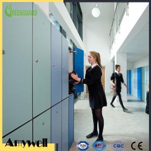 Quality Amywell FREE SAMPLE waterproof formica phenolic hpl l compact hpl student hpl locker for sale