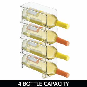 Quality Heavy Duty PMMA Acrylic Bottle Rack Food Safe For Kitchen Refrigerators for sale