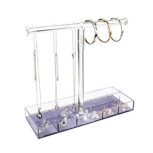 Quality Transparent ROHS Acrylic Jewelry Display Bracelet Ring Holder Plate for sale